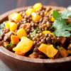 Insalata di lenticchie e zucca