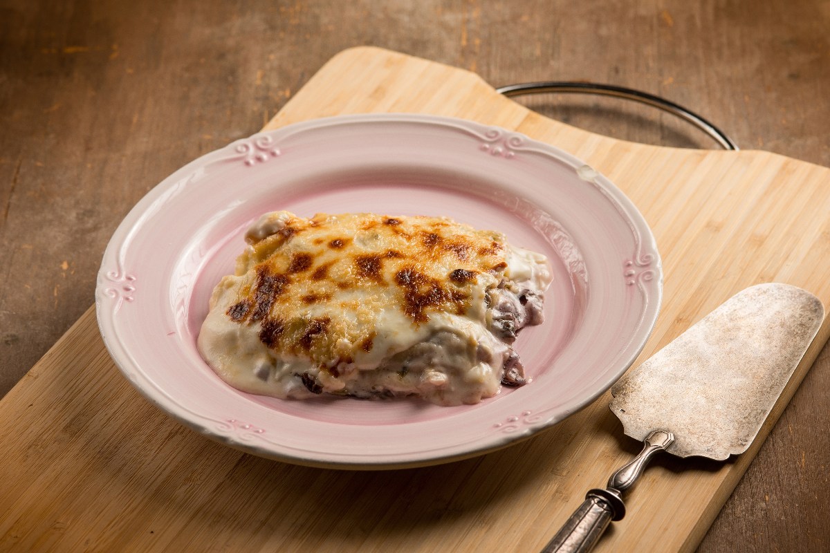 Radicchio and zola lasagne