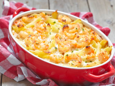 Pasta al forno con pesce
