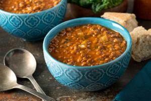 zuppa di lenticchie rosse e zenzero