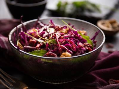 Insalata con cavolo nero e radicchio