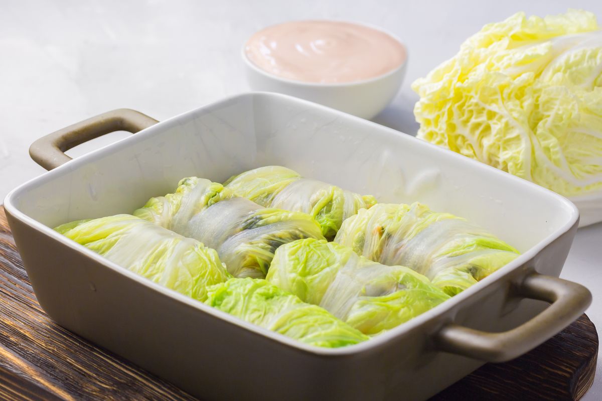 Cabbage rolls with ricotta