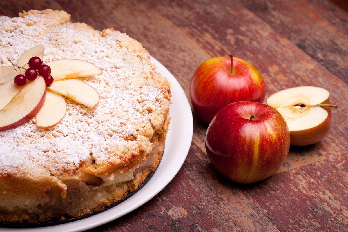 torta di mele e yogurt