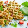 Waffle salati senza glutine