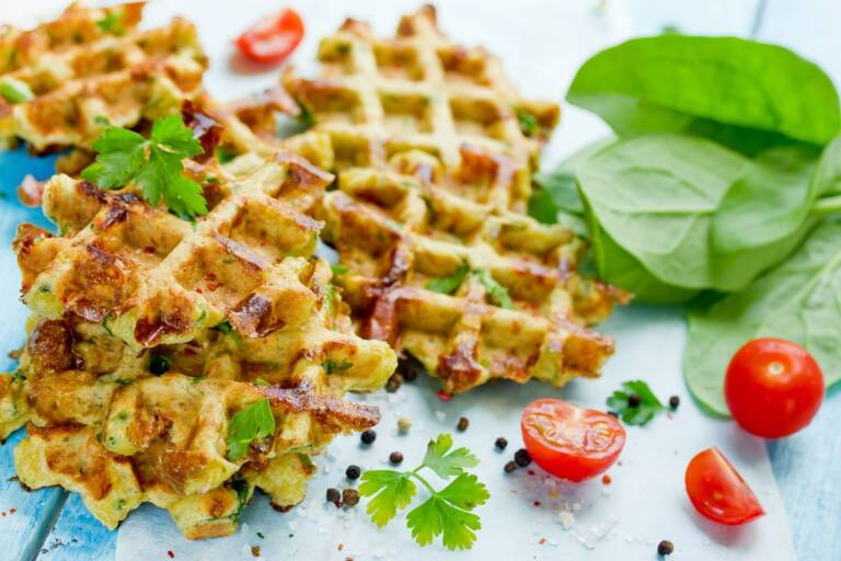 Waffle Senza Glutine E Lattosio: La Ricetta Veloce E Salata