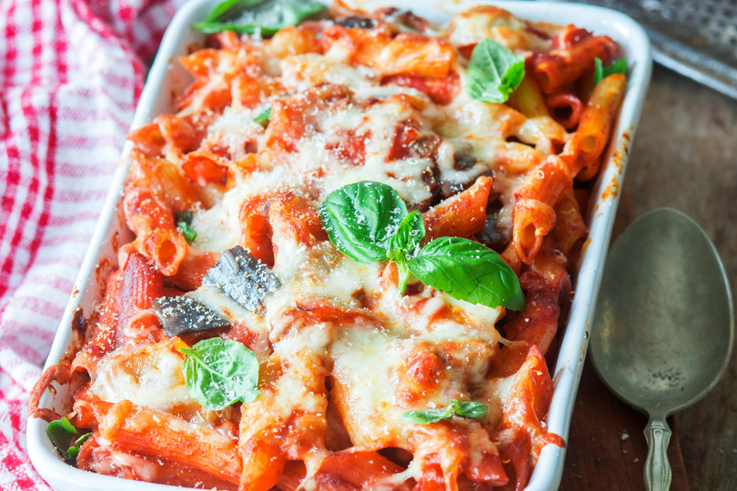 Pasta al forno con melanzane