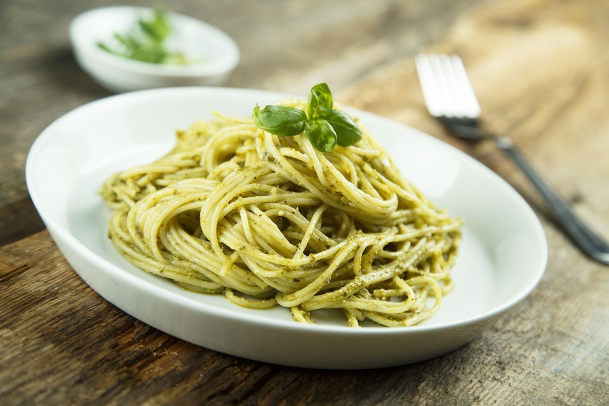 pasta with pesto