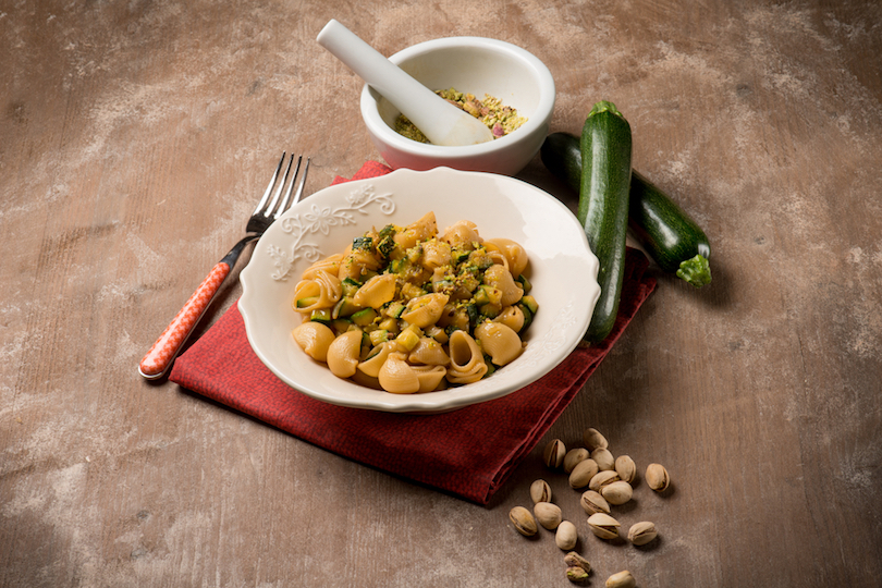pasta zucchine e pistacchi