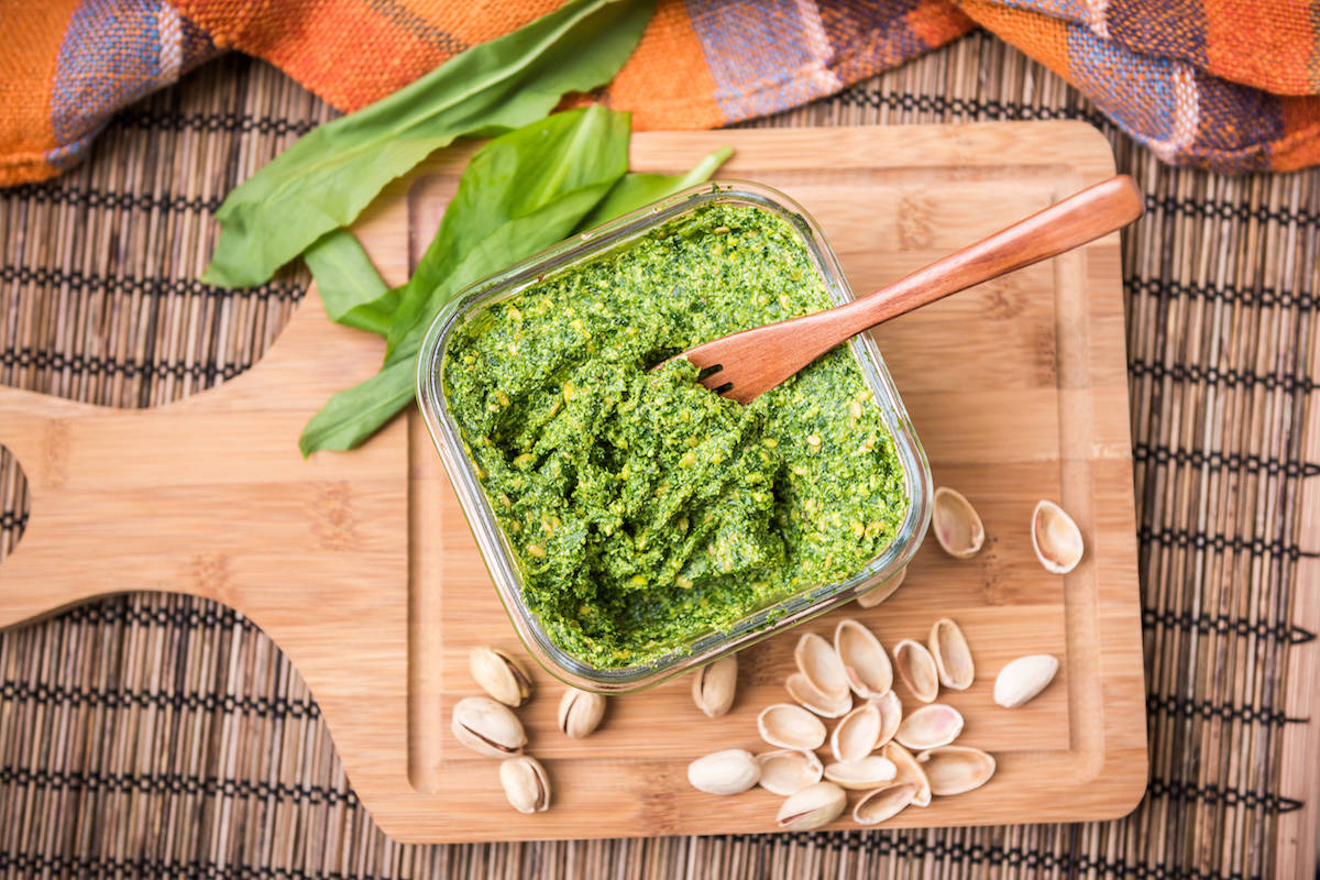 Pistachio pesto