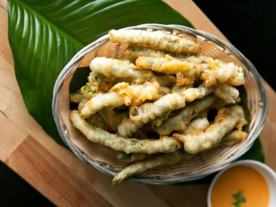 Verdure in tempura di farina di riso veg