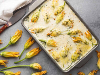 Fiori di zucca essiccati al forno, croccanti e sfiziosi