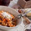 Pasta di lenticchie con melanzane