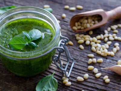 Pesto di rucola vegan (con mandorle): buonissimo!