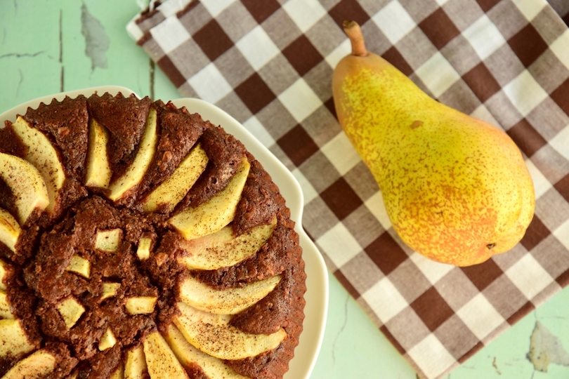 Torta pere e cioccolato