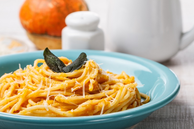 Pasta zucca e stracchino