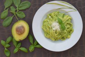 finta carbonara con avocado