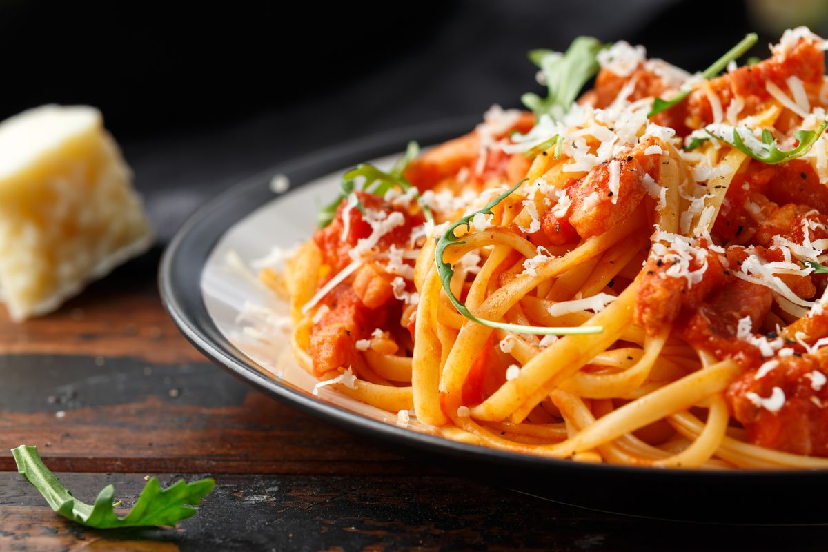 Spaghetti with rancetto