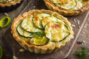 Mini torte salate con zucchine