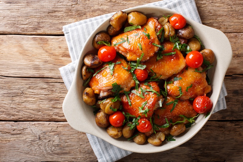 Pollo alle castagne