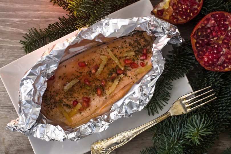 Salmone al cartoccio