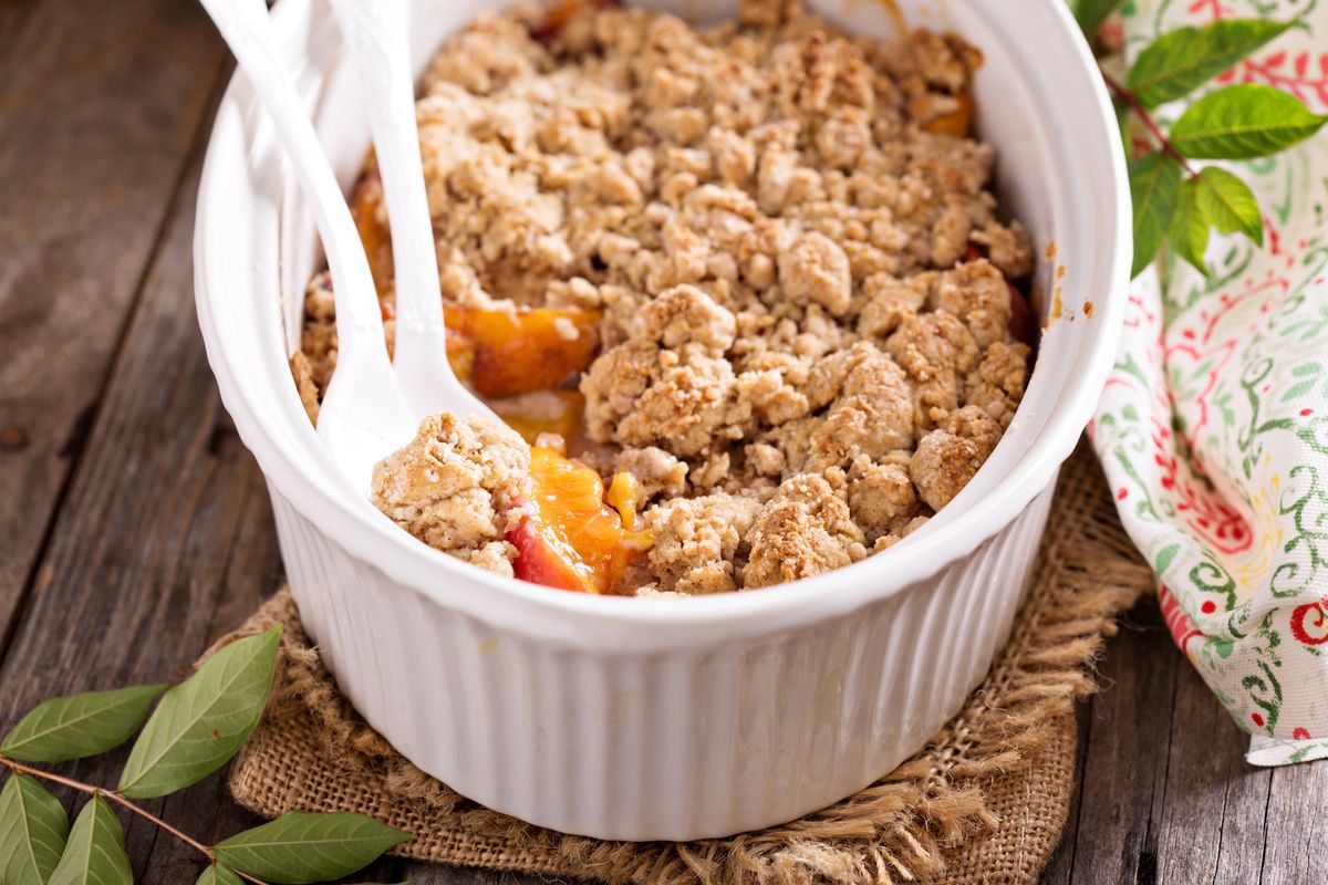 Crumble alle pesche