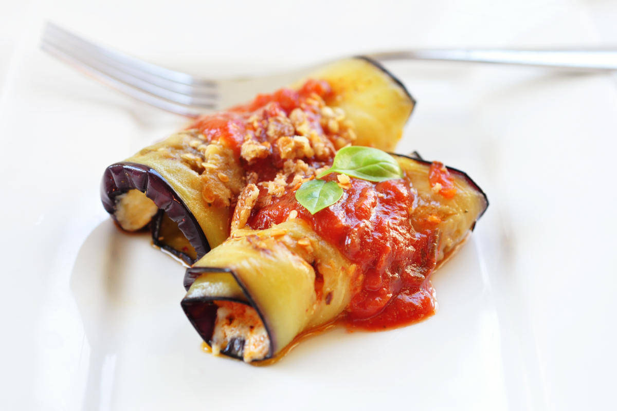 Sicilian aubergine rolls