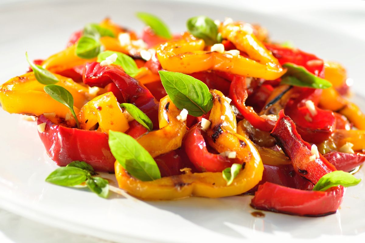 Baked peppers