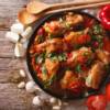 Pollo in umido con peperoni