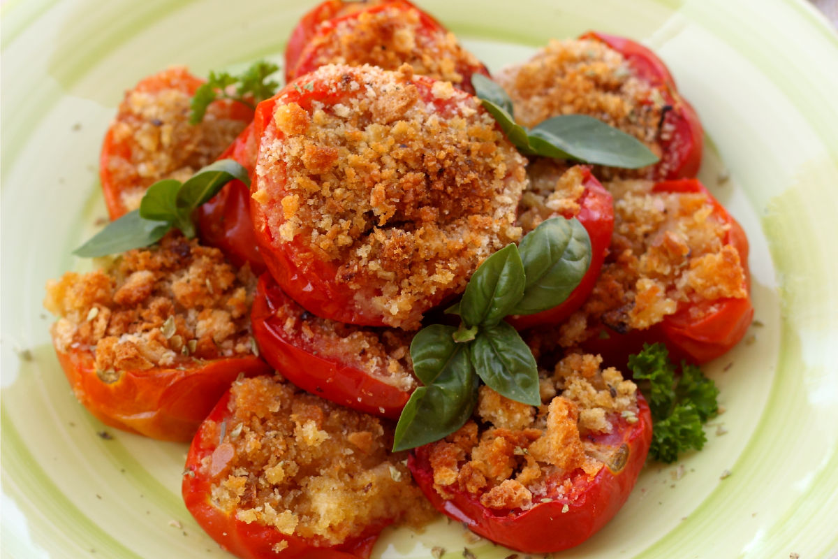 Gluten-free gratin tomatoes