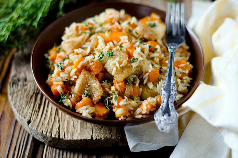 Risotto zucca e vongole