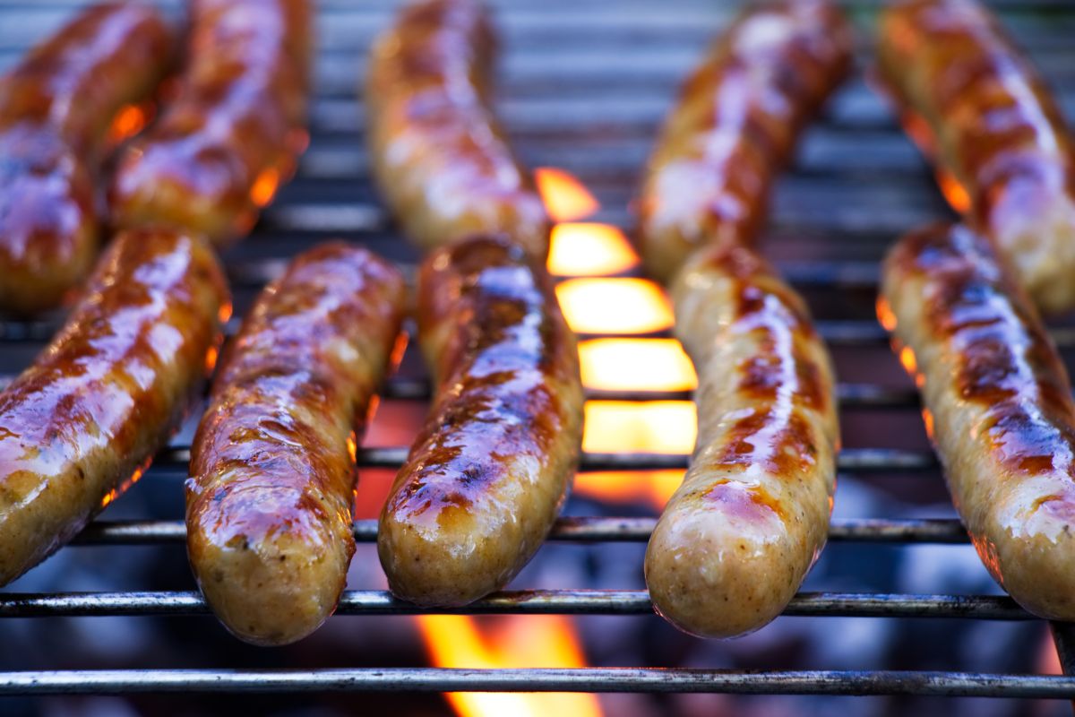 grilled sausages