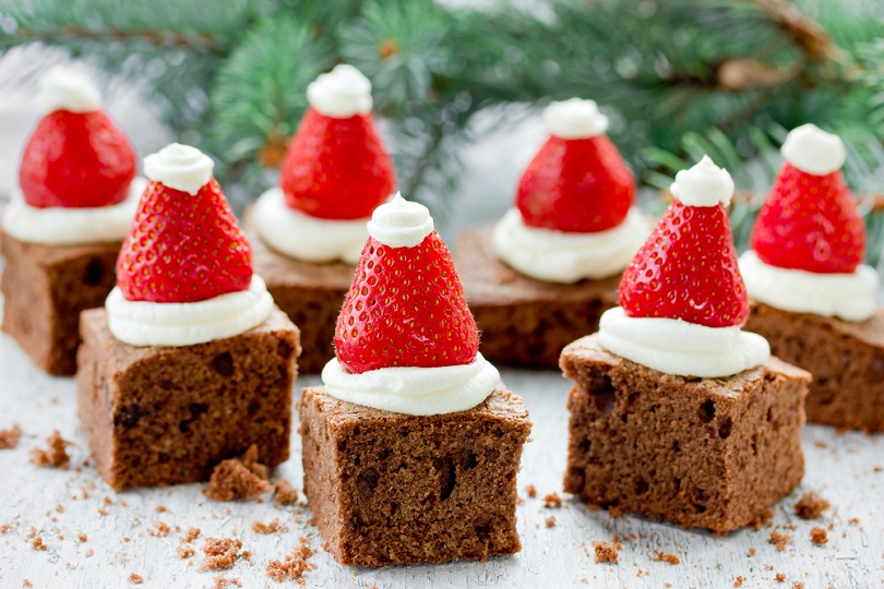 Brownies babbo natale