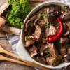 spezzatino di vitello ai funghi