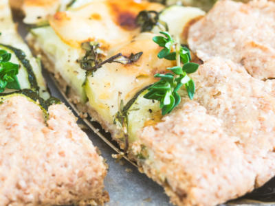 Torta salata integrale con zucchine e ricotta