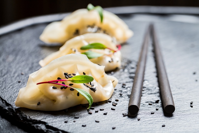 Ravioli di verdure al vapore