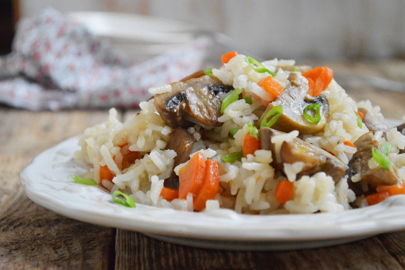 Risotto funghi e carote