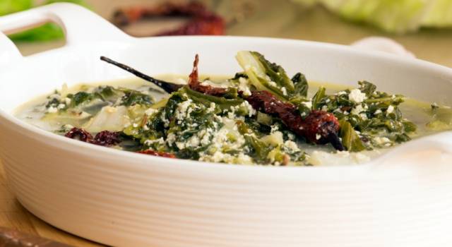 Zuppa di bieta e spinaci: che buona!