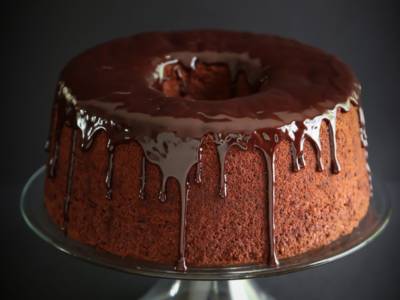 Chiffon cake al cioccolato fondente (anche con il Bimby)