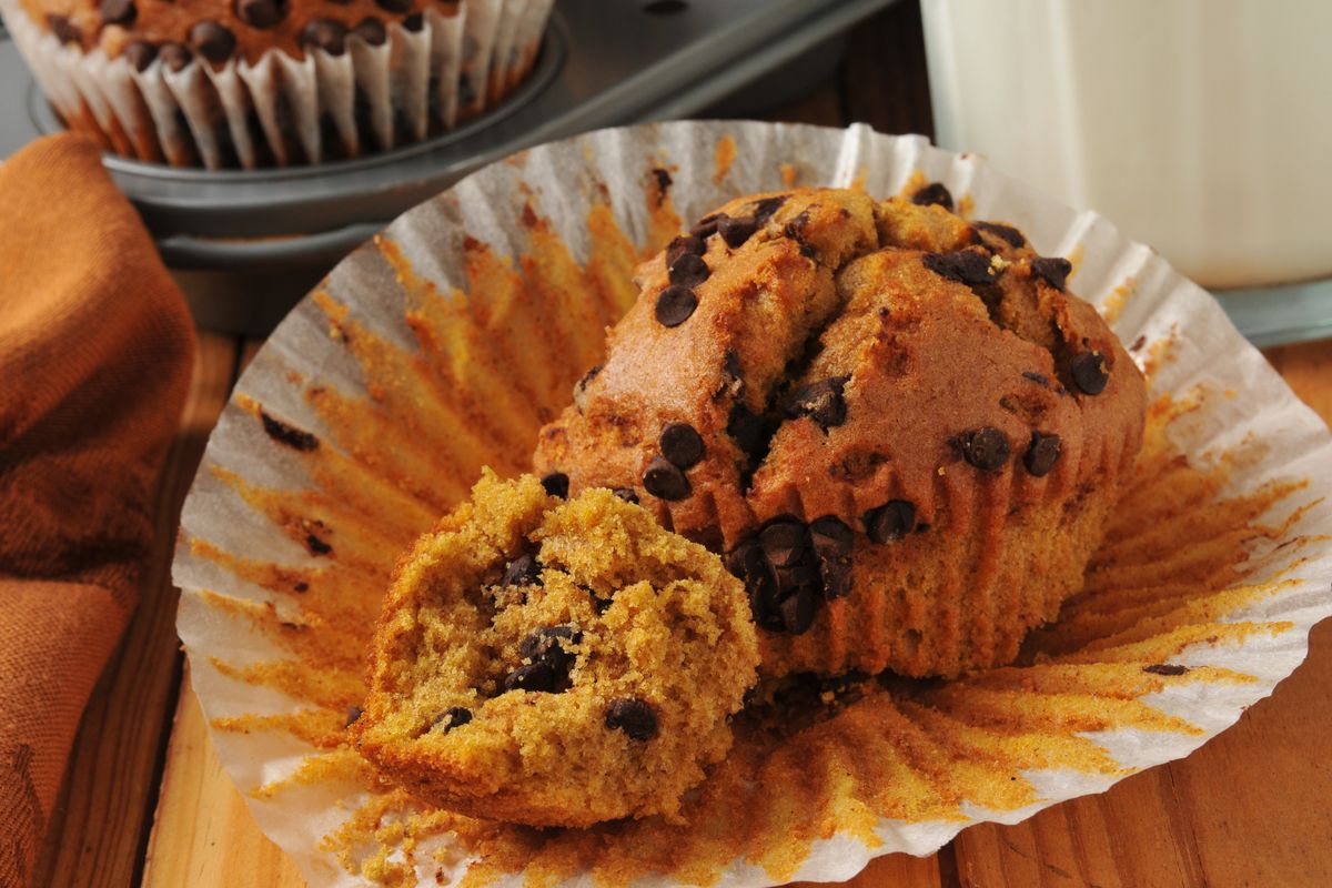 muffin alla zucca con gocce di cioccolato