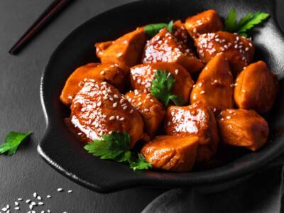 Pollo in salsa teriyaki