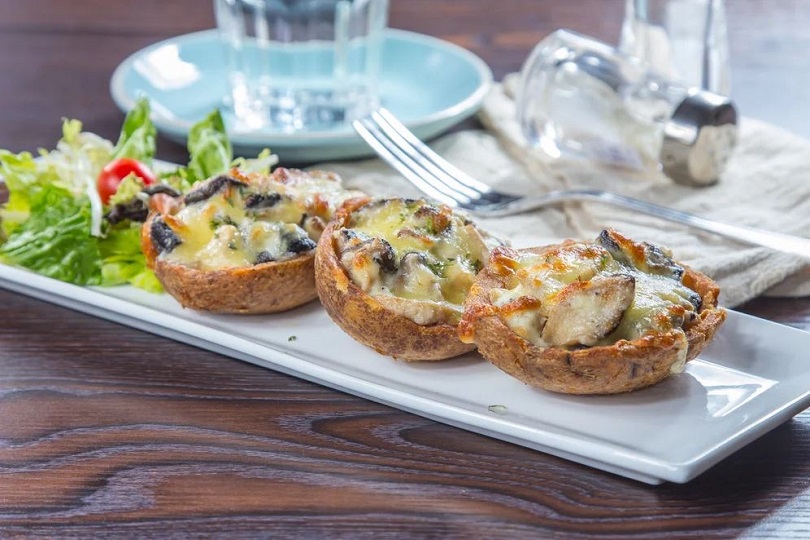 Quiche formaggio e funghi