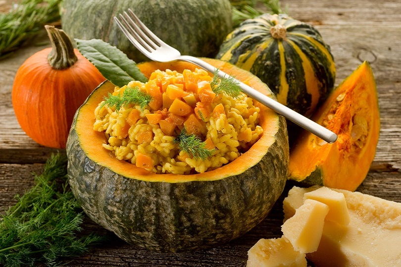 Risotto zucca e finocchietto