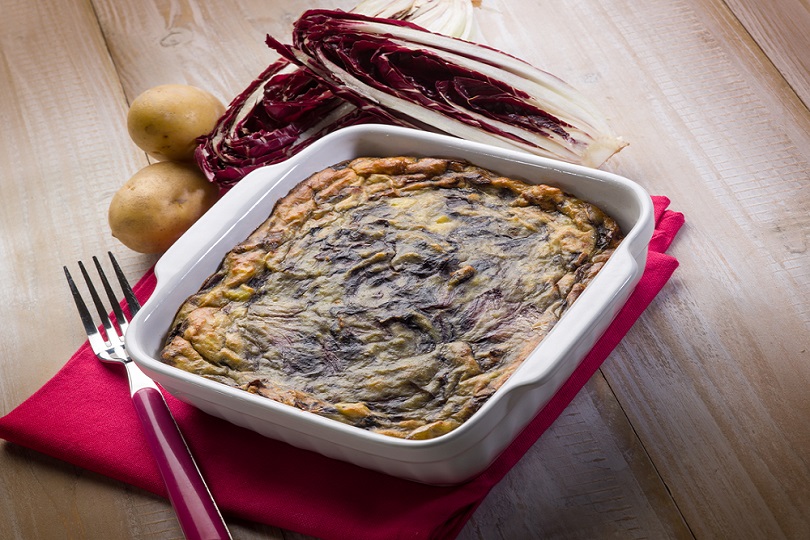 Sformato patate e radicchio