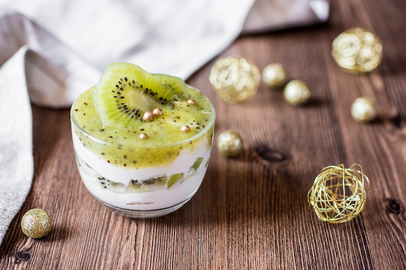 Mousse di kiwi e robiola