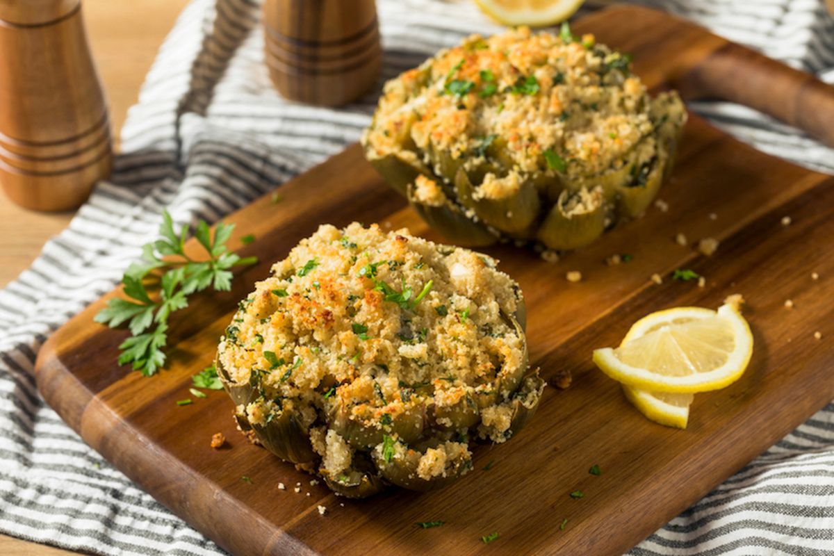 Carciofi al forno gratinati