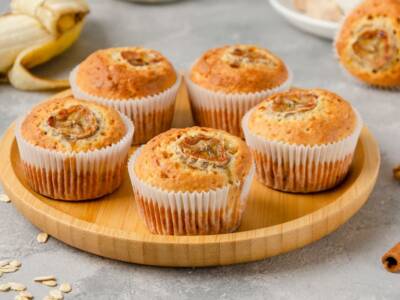 Muffin alla banana e cannella: la ricetta senza glutine