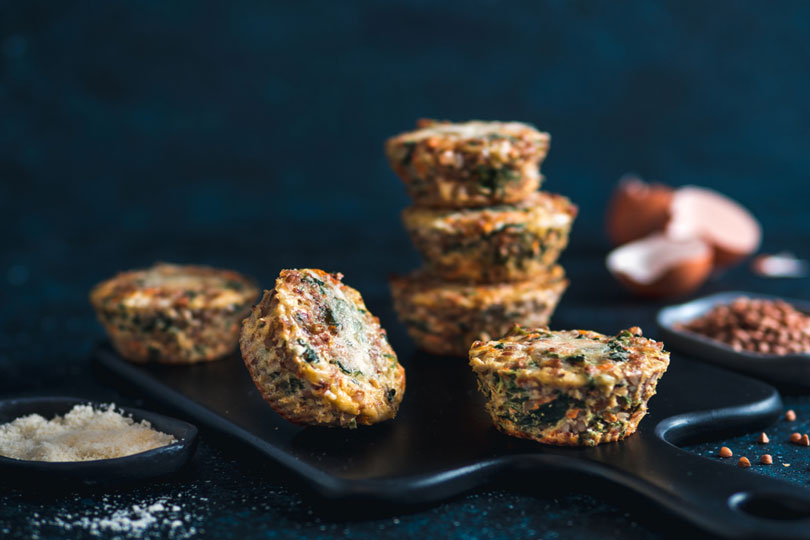 Muffin salati di grano saraceno