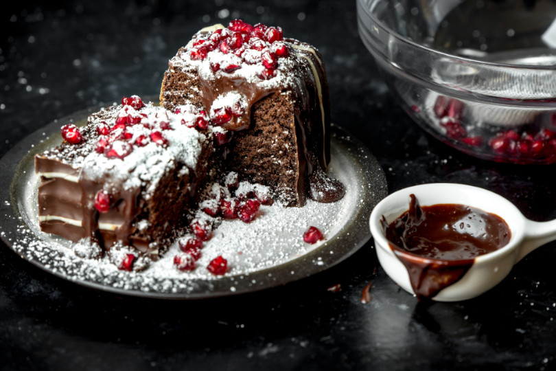 Plumcake cioccolato e melograno