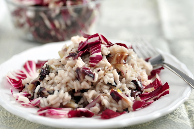 risotto radicchio e gorgonzola