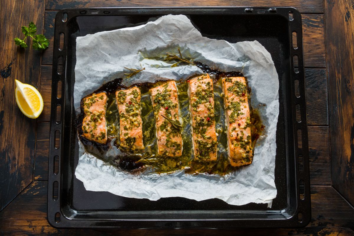 Baked salmon